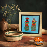 Puppets Dance Rajasthan Wall Paintings from Island Rangoli from Deewar collection